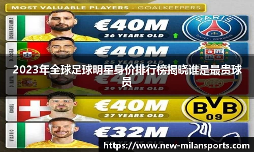 2023年全球足球明星身价排行榜揭晓谁是最贵球员