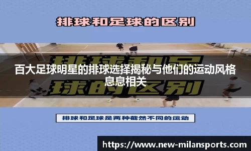 百大足球明星的排球选择揭秘与他们的运动风格息息相关
